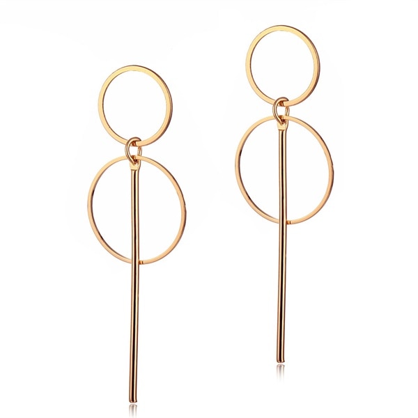 FNIO Fashion Vintage Earrings For Women Big Geometric Statement Gold Metal Drop Earrings 2020 Trendy Earings Jewelry Accessories