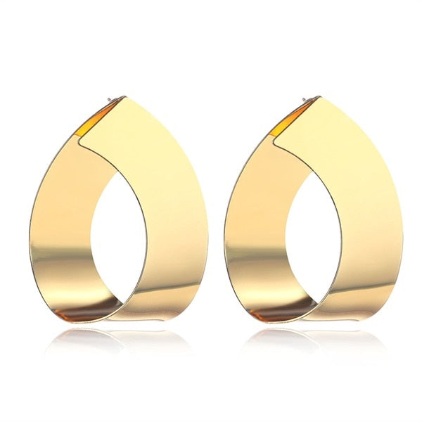 FNIO Fashion Vintage Earrings For Women Big Geometric Statement Gold Metal Drop Earrings 2020 Trendy Earings Jewelry Accessories