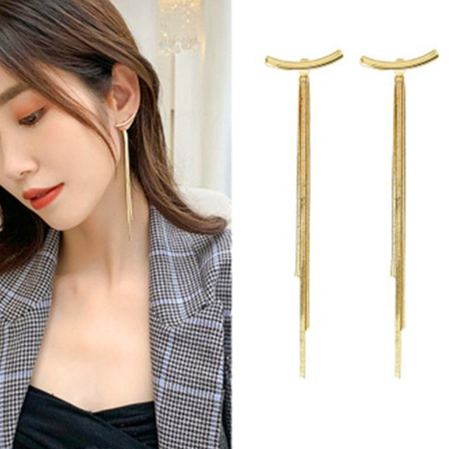 Korean Retro Asymmetric Butterfly Imitation Pearl Earrings Fashion Round Flower Brincos Long Statement Wings Earrings Jewelry™